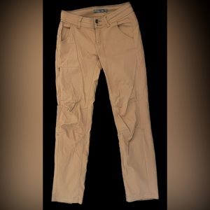 Prana womens Halle pant in 00 short - tan